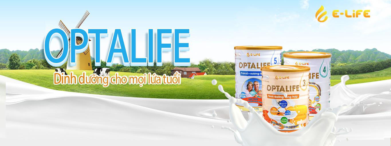 Banner sữa bột - sữa Optalife