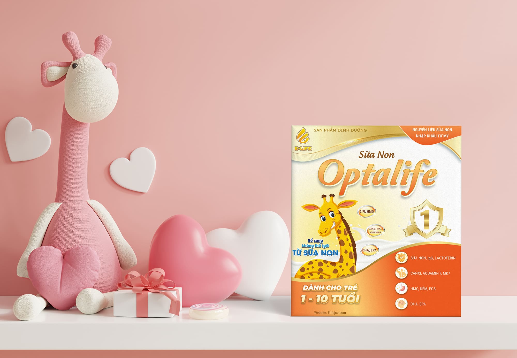Sữa Non Optalife 1 phát triển toàn diện dành cho trẻ từ 1 đến 10 tuổi