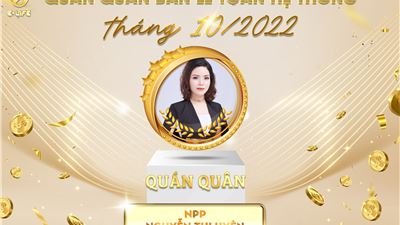 Quán quân bán lẻ toàn hệ thống tháng 10/2022